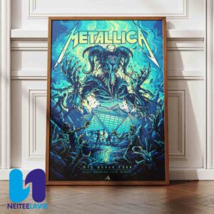Metallica M72 Atlanta World Tour 2025 Pop-up Poster In Atlanta GA  On June 3rd At Mercedes Benz Stadium Home Decor Poster Canvas