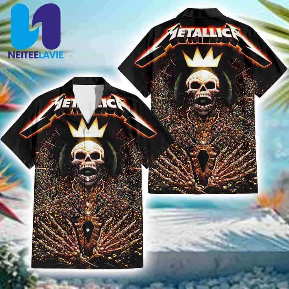 Metallica M72 Charlotte Pop-up Poster North American Tour 2025 In Charlotte NC On May 31st At Bank Of America Stadium Hawaiian Shirt Metallica M72 Charlotte Pop-up Poster North American Tour 2025 In Charlotte NC On May 31st At Bank Of America Stadium Hawaiian Shirt
