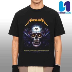 Metallica M72 Charlotte World Tour 2025 Concert Poster In Charlotte NC On May 31 At Bank Of America Stadium Merchandise Unisex T-Shirt