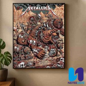 Metallica M72 Denver Concert Night 1 Hordes of the Mountain In Denver CO On June 27 2025 At Empower Field at Mile High Home Decor Poster Canvas