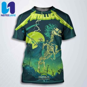 Metallica M72 Houston Exclusive Poster In Houston TX On June 14 2025 At NRG Stadium All Over Print T-Shirt