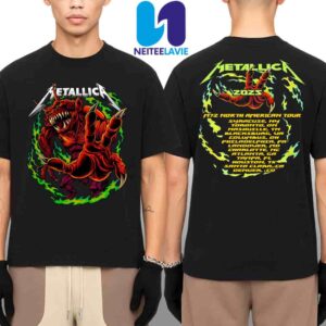 Metallica M72 North American Tour Venue 2025 Monster Hand Merchandise Two Sided Unisex T-Shirt