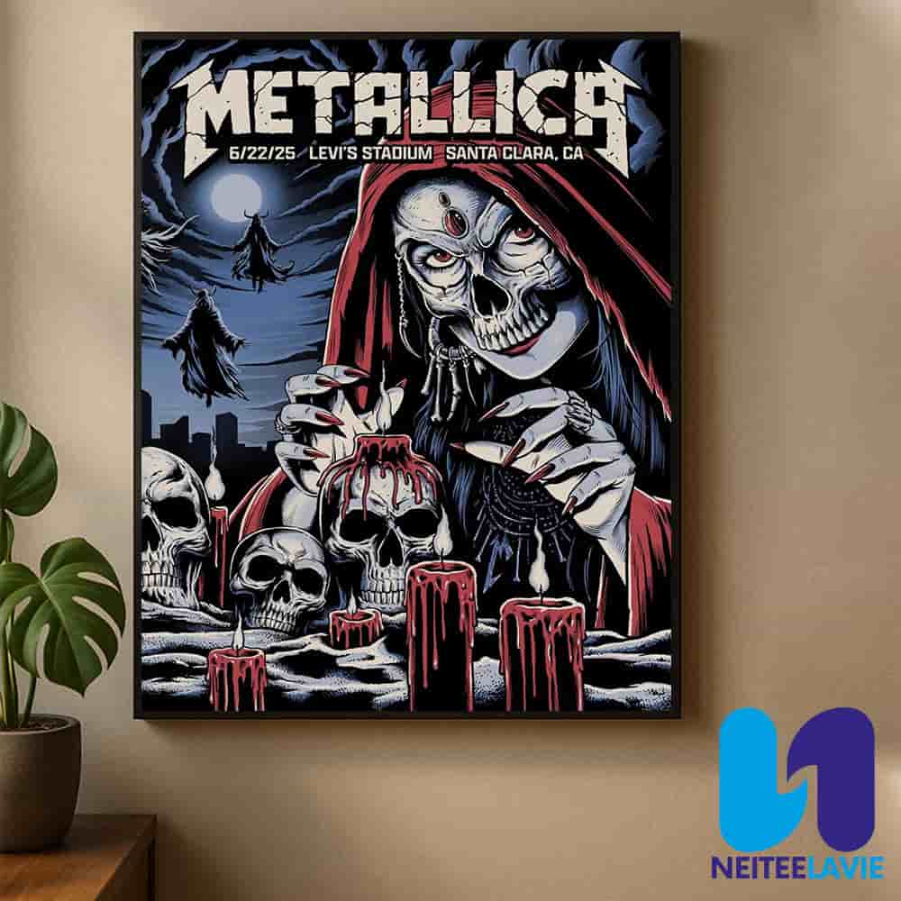 Metallica M72 Santa Clara Night 2 Venue Poster In Santa Clara CA On June 22 2025 At Levis Stadium Home Decor Poster Canvas Metallica M72 Santa Clara Night 2 Venue Poster In Santa Clara CA On June 22 2025 At Levis Stadium Home Decor Poster Canvas