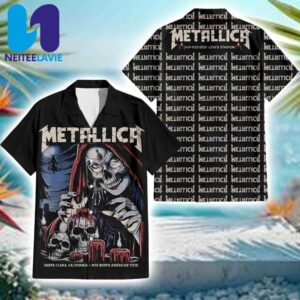 Metallica M72 Santa Clara Night 2 Venue Tee In Santa Clara CA On June 22 2025 At Levis Stadium Summer Hawaiian Shirt