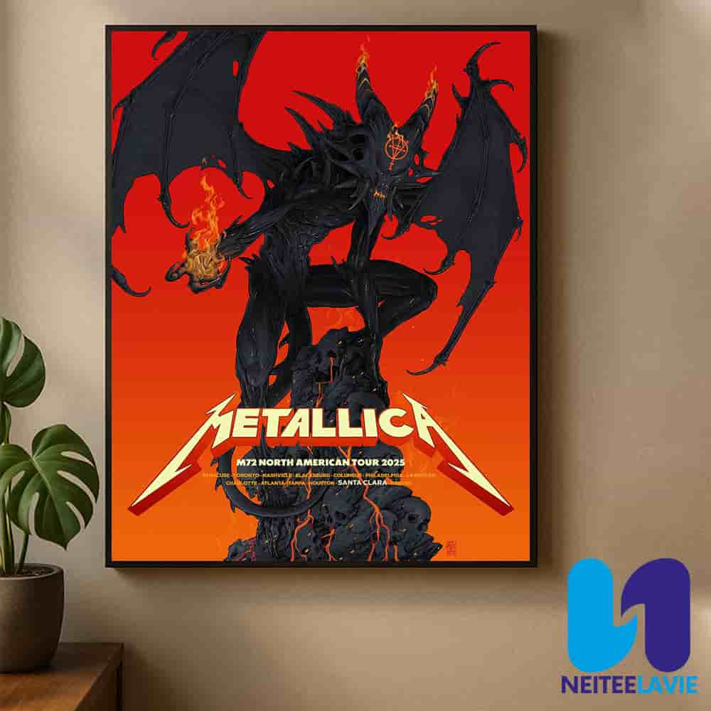 Metallica M72 Santa Clara Pop-up Poster In Santa Clara CA On June 20-22 2025 At Levis Stadium Home Decor Poster Canvas Metallica M72 Santa Clara Pop-up Poster In Santa Clara CA On June 20-22 2025 At Levis Stadium Home Decor Poster Canvas
