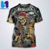 Metallica Exclusive Poster Night 1 And Night 2 M72 Tampa In Tampa FL On June 6-8 2025 At Raymond James Stadium All Over Print Two Sided T-Shirt