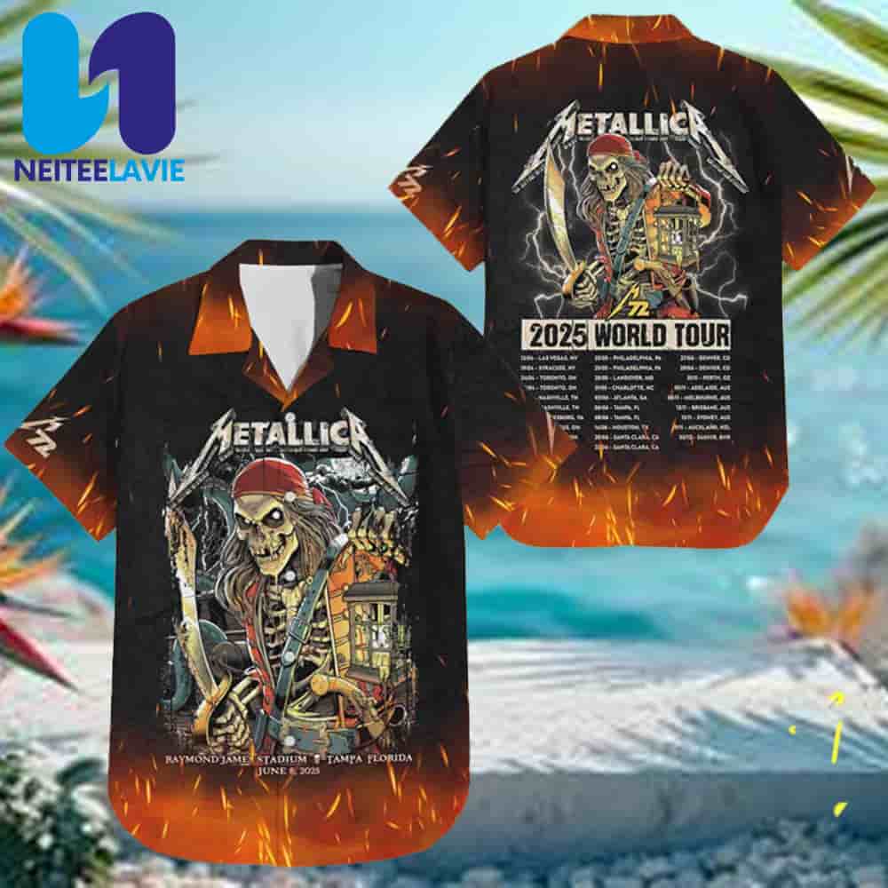 Metallica M72 Tampa In Tampa FL On June 8 2025 At Raymond James Stadium Exclusive Summer Hawaiian Shirt Metallica M72 Tampa In Tampa FL On June 8 2025 At Raymond James Stadium Exclusive Summer Hawaiian Shirt