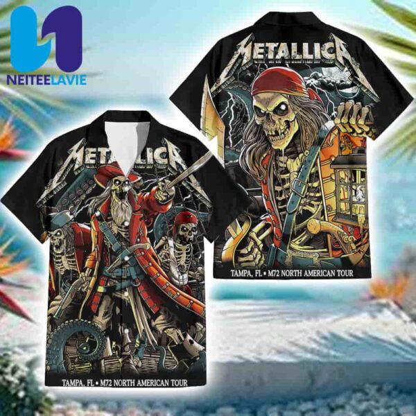 Metallica M72 Tampa Night 1 And Night 2  In Tampa FL On June 6-8 2025 At Raymond James Stadium Hawaiian Shirt