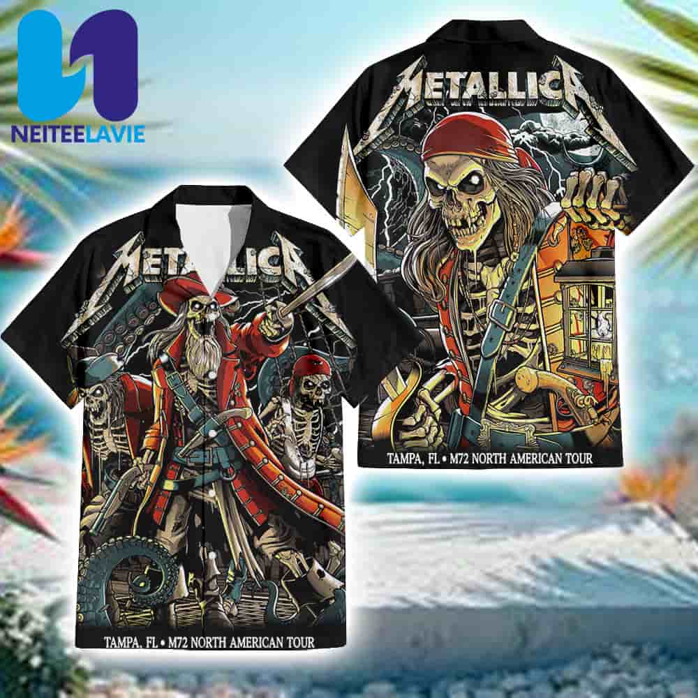 Metallica M72 Tampa Night 1 And Night 2 In Tampa FL On June 6-8 2025 At Raymond James Stadium Hawaiian Shirt Metallica M72 Tampa Night 1 And Night 2 In Tampa FL On June 6-8 2025 At Raymond James Stadium Hawaiian Shirt