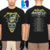 Metallica M72 World Tour 2025 Official Black Unisex T-Shirt Full Dates And Cities Back Print
