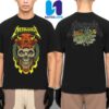 Metallica M72 World Tour Dates List 2025 Flaming Skull Heavy Metal Merchandise Two Sided Unisex T-Shirt