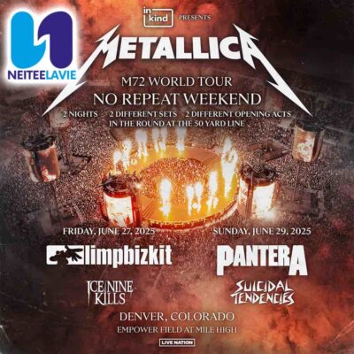 Metallica M72 World Tour In Denver CO On June 27 29 2025 At Empower Field at Mile High