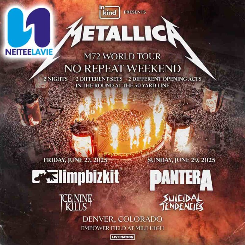 Metallica M72 World Tour In Denver CO On June 27 29 2025 At Empower Field at Mile High