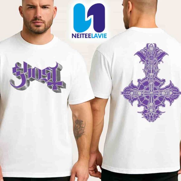 Ghost Band New Chrome Purple Skeleta T-Shirt Ghost Skeleta Album 2025