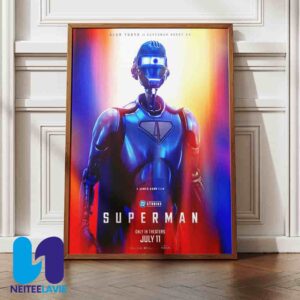 New Poster Alan Tudyk Is Superman Robot #4 For Superman Only In Theaters July 11 2025 Home Decor Poster Canvas