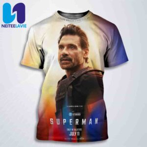 New Poster Frank Grillo Is Rick Flag Sr For Superman Only In Theaters July 11 2025 All Over Print T-Shirt