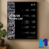 Sunderland FC Premier League Fixtures 2025-26 Full Season Schedule Released Home Decor Poster Canvas