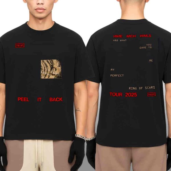 Nine Inch Nails Peel It Back Tour 2025 Ruiner Tee Merch Two Sided Unisex Shirt