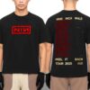 Nine Inch Nails Peel It Back Wish White Tour Date List 2025 Merch Two Sided Unisex T-Shirt