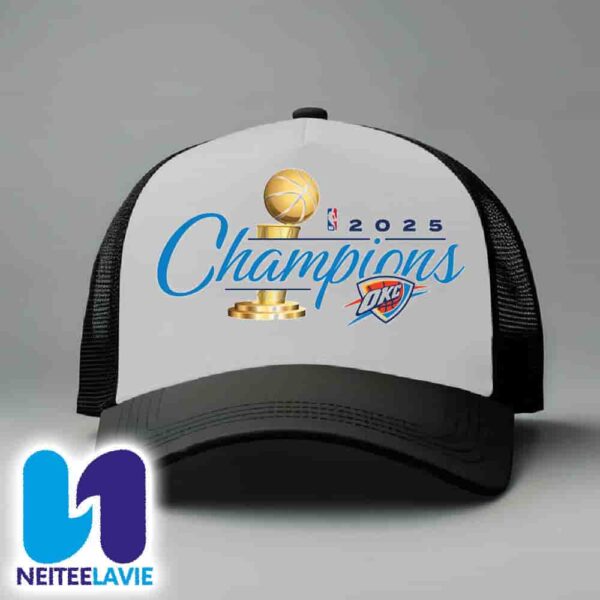 OKC Thunder 2025 NBA Champions Classic Snapback Hat-cap