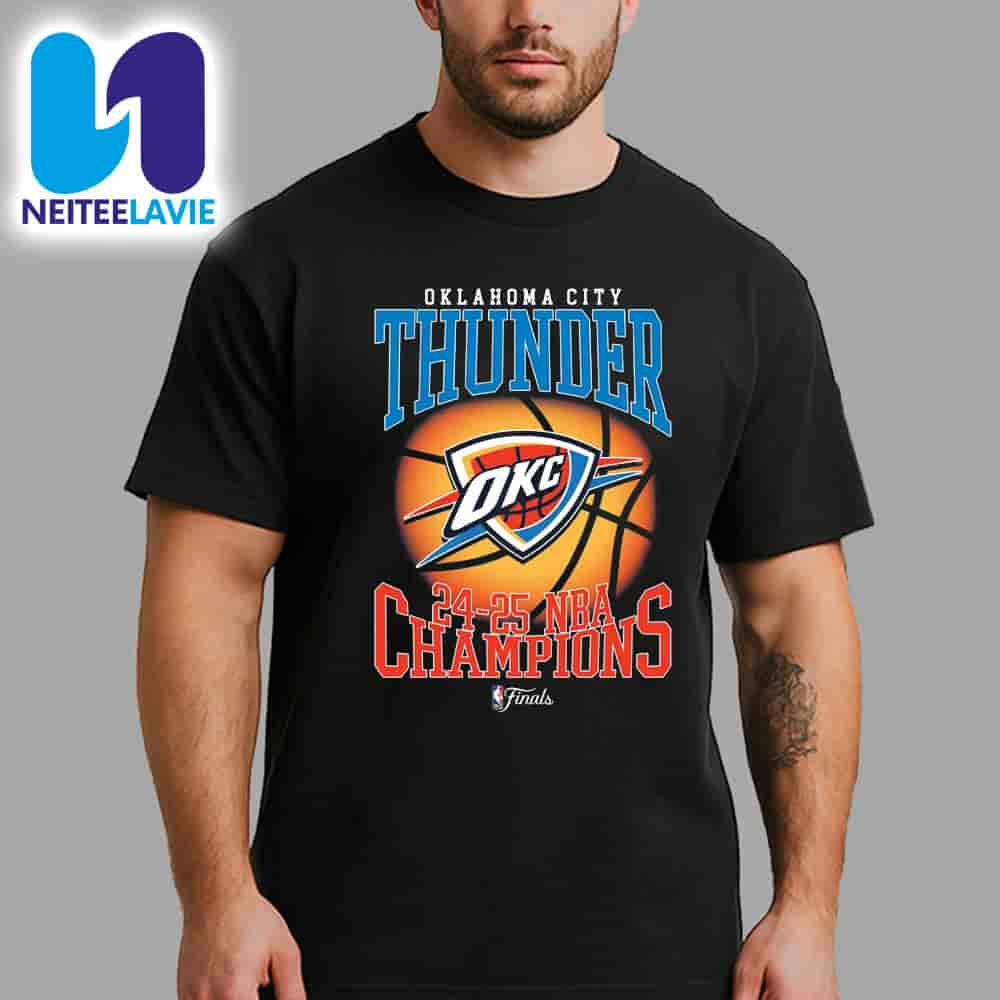 OKC Thunder 2025 NBA Champions Basketball Merchandise Unisex T-Shirt OKC Thunder 2025 NBA Champions Basketball Merchandise Unisex T-Shirt