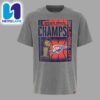OKC Thunder 2025 NBA Champions Sportiqe Black Merchandise Unisex T-Shirt