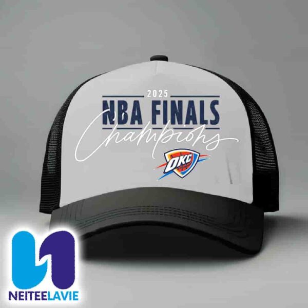 OKC Thunder NBA Finals Champions 2025 Classic Snapback Hat-cap