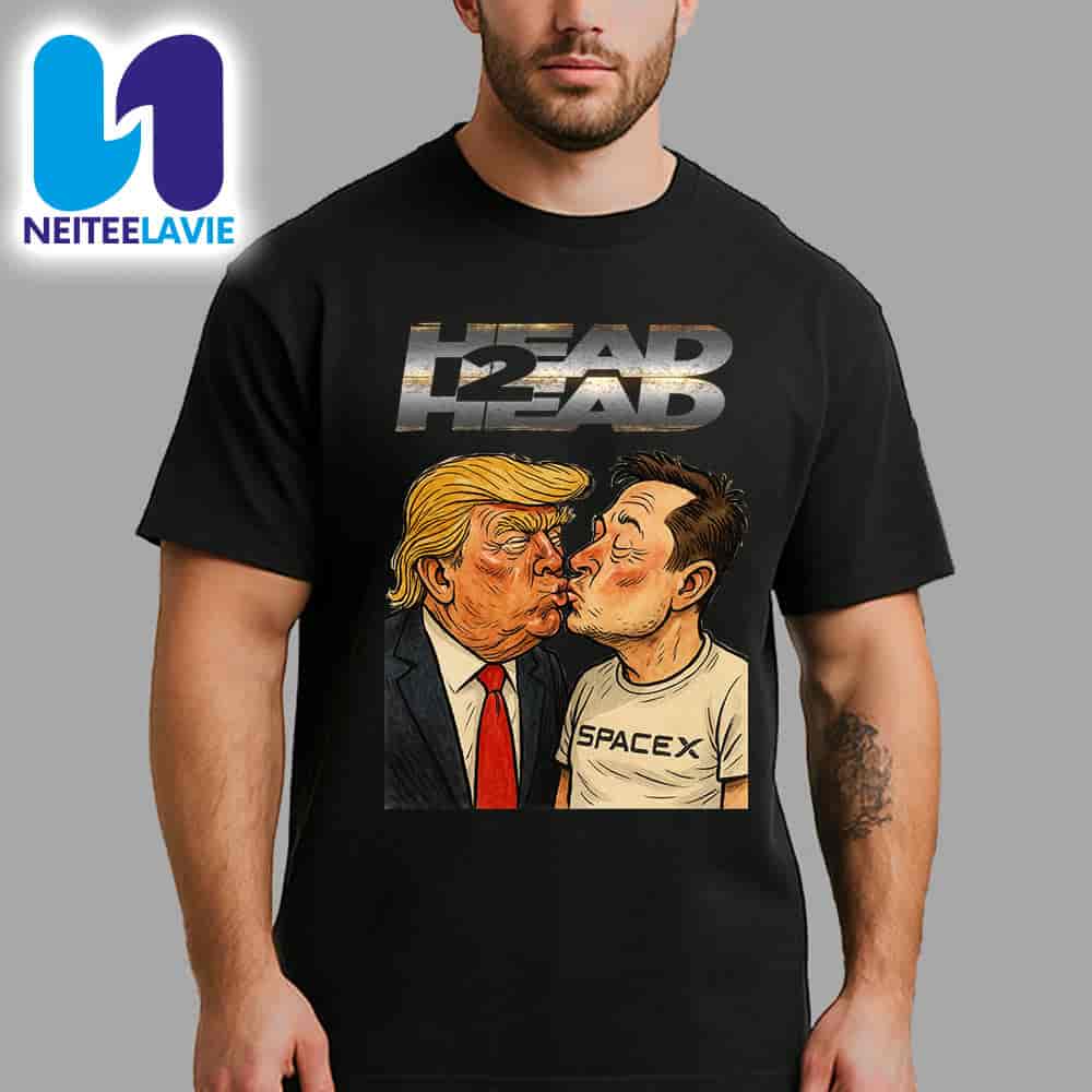 Donald Trump And Elon Musk Head to Head Kissing Graphic Unisex T-Shirt Donald Trump And Elon Musk Head to Head Kissing Graphic Unisex T-Shirt