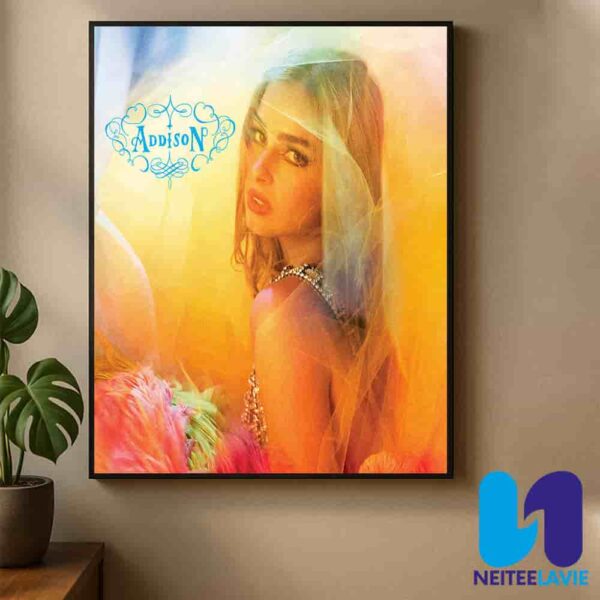 Official Poster Addison Album 2025 By Addison Rae Home Decor Poster Canvas