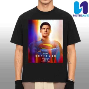Official Poster David Corenswet Is Superman For Superman Only In Theaters July 11 2025 Merchandise Unisex T-Shirt