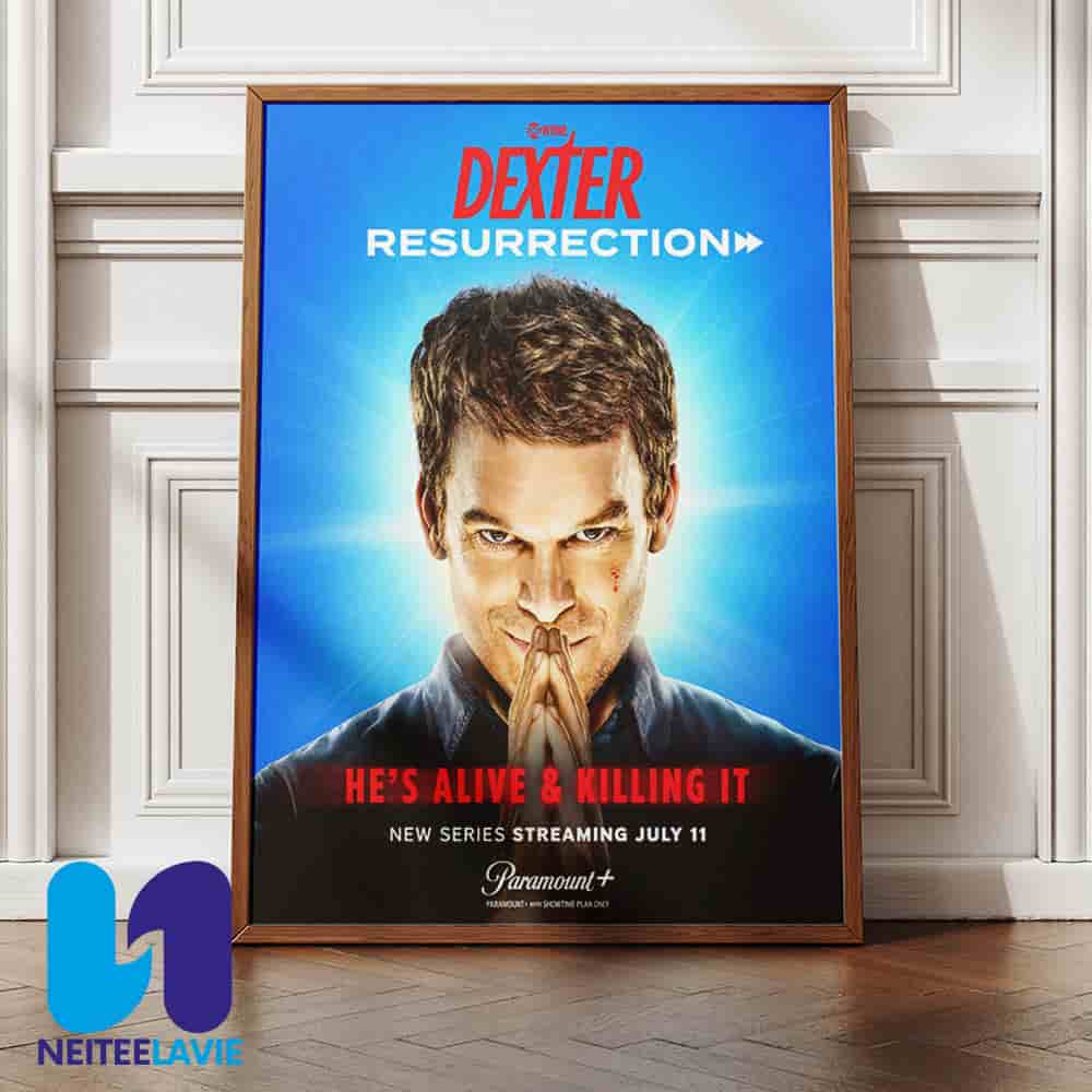 Official Poster Dexter Resurrection He Alive & Killing It Streaming July 11 2025 Home Decor Poster Canvas Official Poster Dexter Resurrection He Alive & Killing It Streaming July 11 2025 Home Decor Poster Canvas