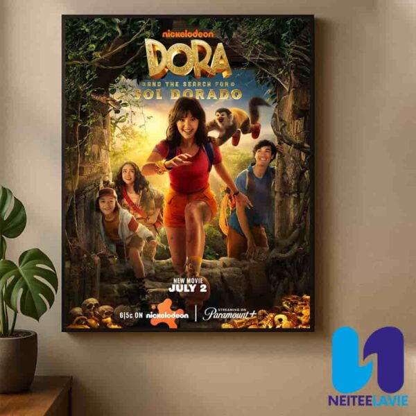 Official Poster Dora And The Search For Sol Dorado Release On July 2 2025 Home Decor Poster Canvas