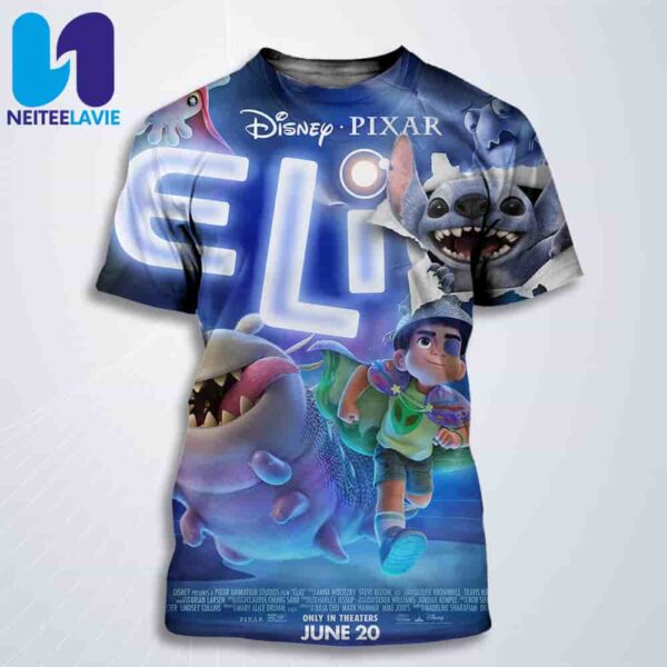 Official Poster Elio Stitch Release Only In Theaters June 20 2025 All Over Print T-Shirt