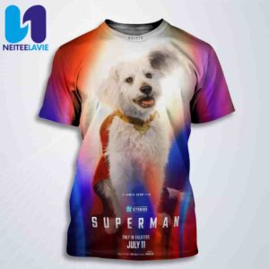 Official Poster Krypto For Superman Only In Theaters July 11 2025 All Over Print T-Shirt