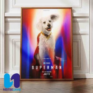 Official Poster Krypto For Superman Only In Theaters July 11 2025 Home Decor Poster Canvas
