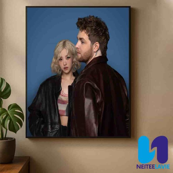 Official Poster New Single 2025 On My Mind By ROSE And Alex Warren Home Decor Poster Canvas