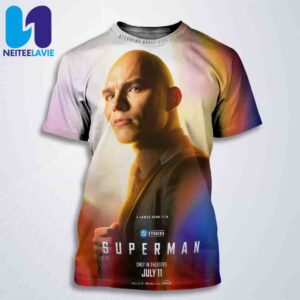 Official Poster Nicholas Hoult Lex Luthor For Superman Only In Theaters July 11 2025 All Over Print T-Shirt