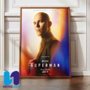 Official Poster Nicholas Hoult Lex Luthor For Superman Only In Theaters July 11 2025 Home Decor Poster Canvas