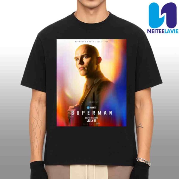 Official Poster Nicholas Hoult Lex Luthor For Superman Only In Theaters July 11 2025 Merchandise Unisex T-Shirt