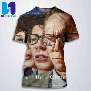 Official Poster The Life Of Chuck Short Story By Stephen King Release On June 13 2025 All Over Print T-Shirt