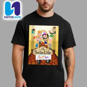 Official Poster The Suite Life Of Phineas And Ferb Taking Over The Tri-State Area Merchandise Unisex T-Shirt