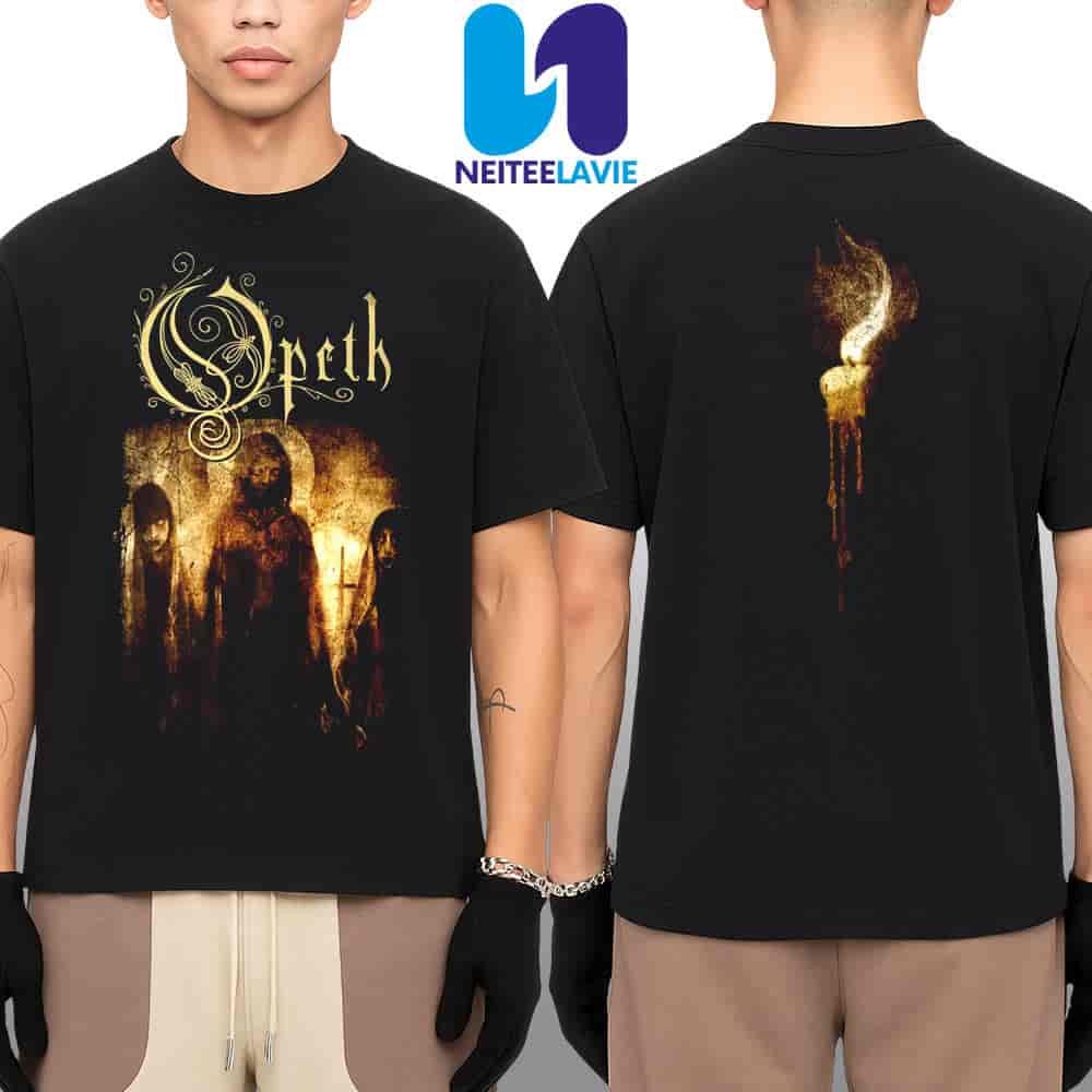Opeth Darkness By Her Side Tee Shadows Of The Flame Merch Two Sided Unisex Shirt Opeth Darkness By Her Side Tee Shadows Of The Flame Merch Two Sided Unisex Shirt