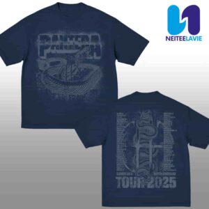 Pantera Snake CFH European And North American Tour Dates 2025 Merch Two Sided Unisex T-Shirt