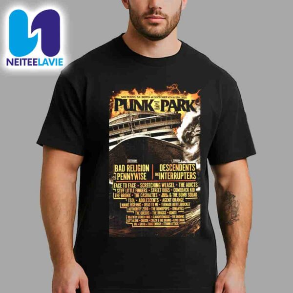 Punk In The Park Festival Port Los Angeles 2025 In San Pedro CA On October 4–5 At Berth 46 Merchandise Unisex T-Shirt