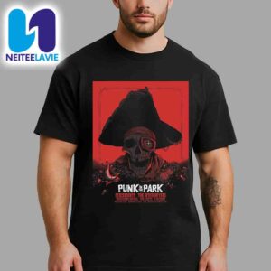 Punk In The Park On June 28 2025 In Portland Poster Pirate Skull Art For Descendents And The Interrupters Festival Merchandise Unisex T-Shirt