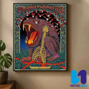 Queen Of The Stone Age Concert Poster In Colombus OH On June 17 2025 At KEMBA Live Home Decor Poster Canvas