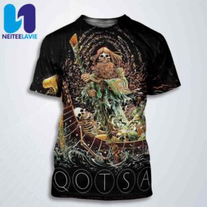 Queen Of The Stone Age Concert Poster In Madison WI On June 20 2025 At Breese Stevens Field All Over Print T-Shirt