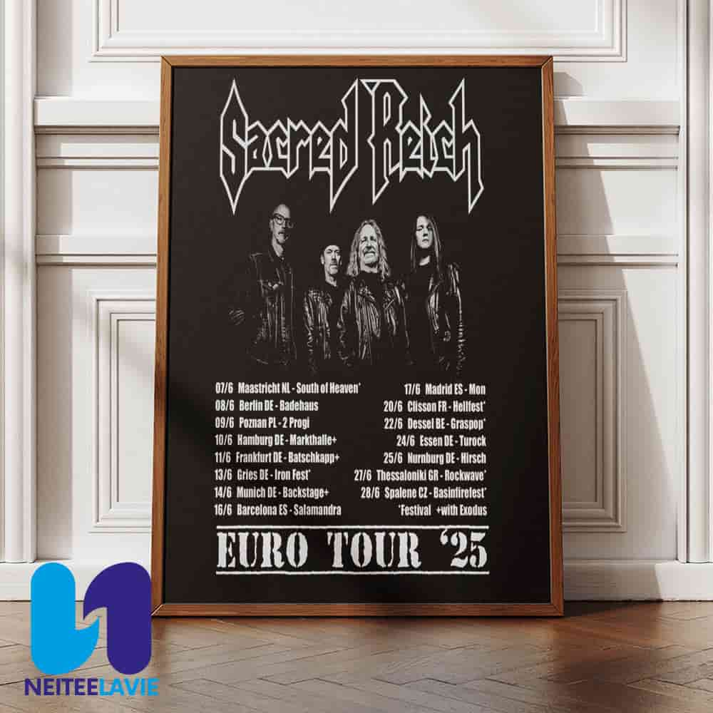 Sacred Reich Euro Summer Tour Date List 2025 Start In Maastricht NL On June 7 Home Decor Poster Canvas Sacred Reich Euro Summer Tour Date List 2025 Start In Maastricht NL On June 7 Home Decor Poster Canvas