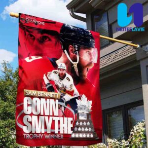 Sam Bennett Wins 2025 Conn Smythe Trophy Florida Panthers Playoff MVP Garden House Flag