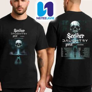 Seether Daughtry And P.O.D Tour Dates List 2025 with Kami Kehoe Merch Two Sided Unisex T-Shirt